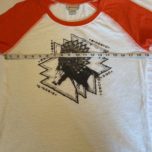 Ariat Studded Horse Graphic Raglan Tee - Picture 9 of 11